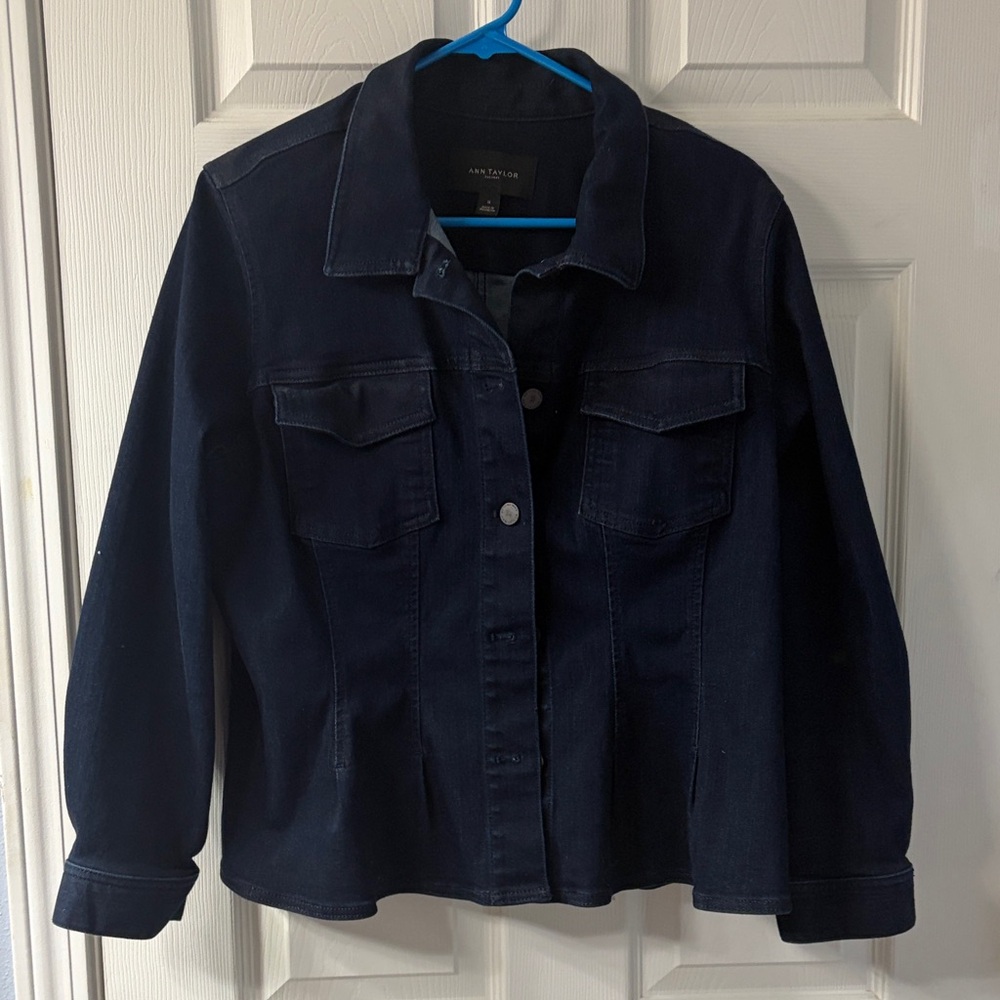Ann Taylor Midnight Blue Jean Jacket